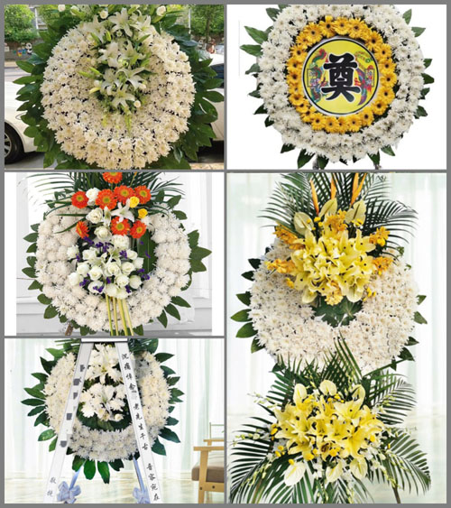 山东青岛黄岛区大场镇小楼子村花圈速递